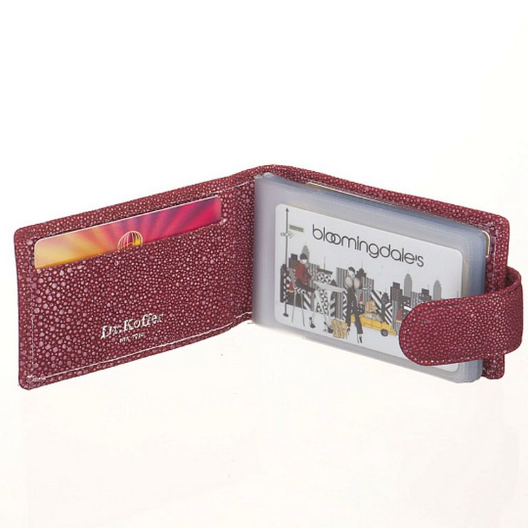 Визитница Dr.Koffer 11*7см на 48 визиток, темно-розовый