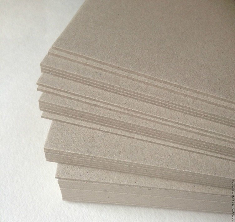 Картон переплетный 78*100см, толщ. 2мм (1 лист - 1165 гр.)