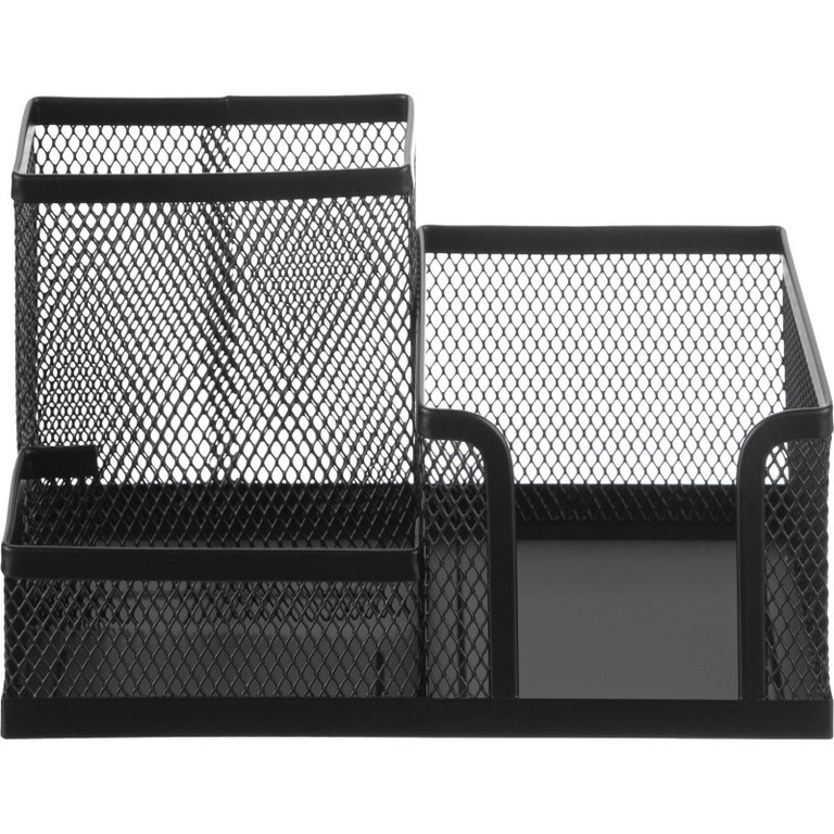 Подставка наст д/канц. принадлеж. металл, Attache 185x93x102 мм метал. 3 отд чёрная