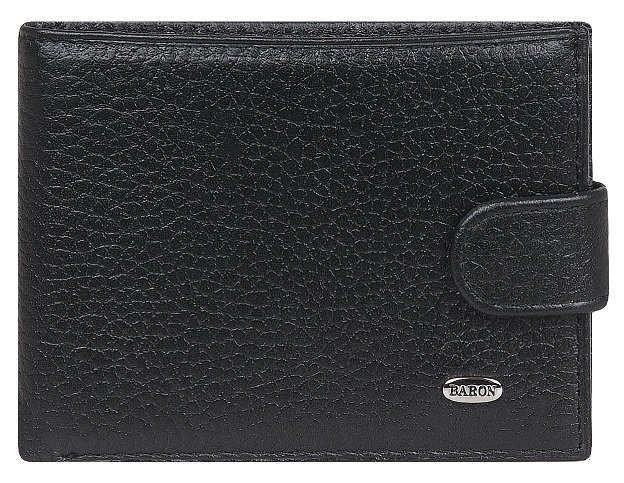 Портмоне Alliance "Baron" нат. кожа, чёрный
