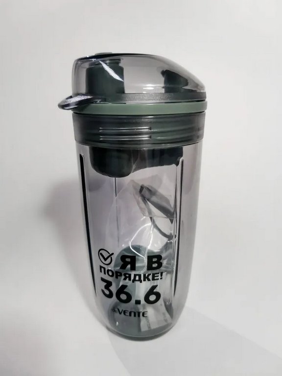 Бутылка пластиковая  400мл "Force" с шейкером deVENTE