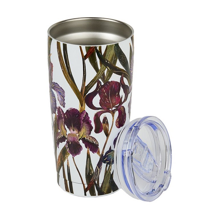 Термостакан 600 мл BrunoVisconti "FLORA. Ирисы" нерж. сталь