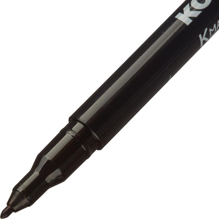 Маркер перманентный  1,0 мм Kores круглый черный