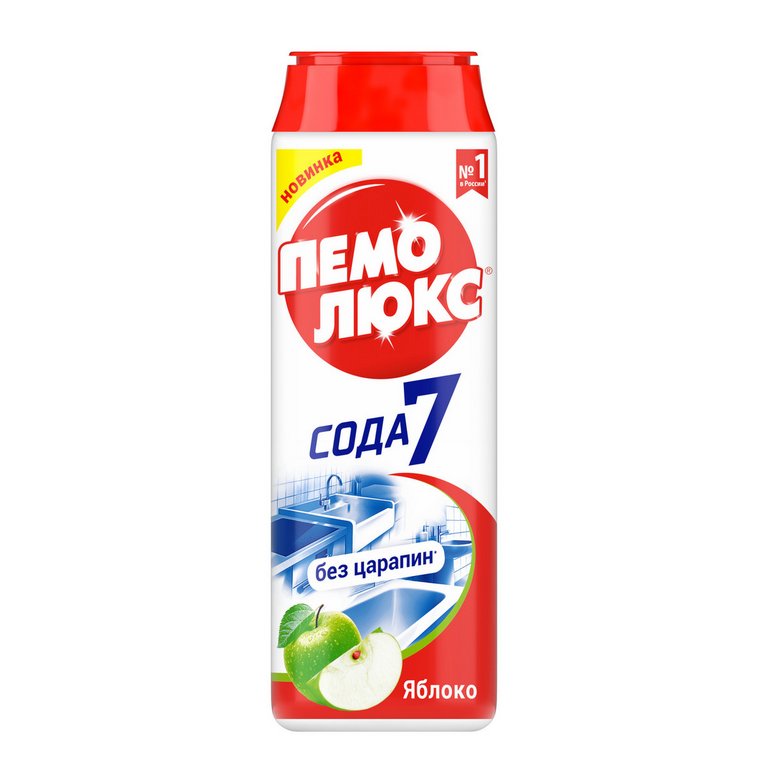 Средство чистящее Пемолюкс, (400 г.+ 80 г.) "Яблоко"