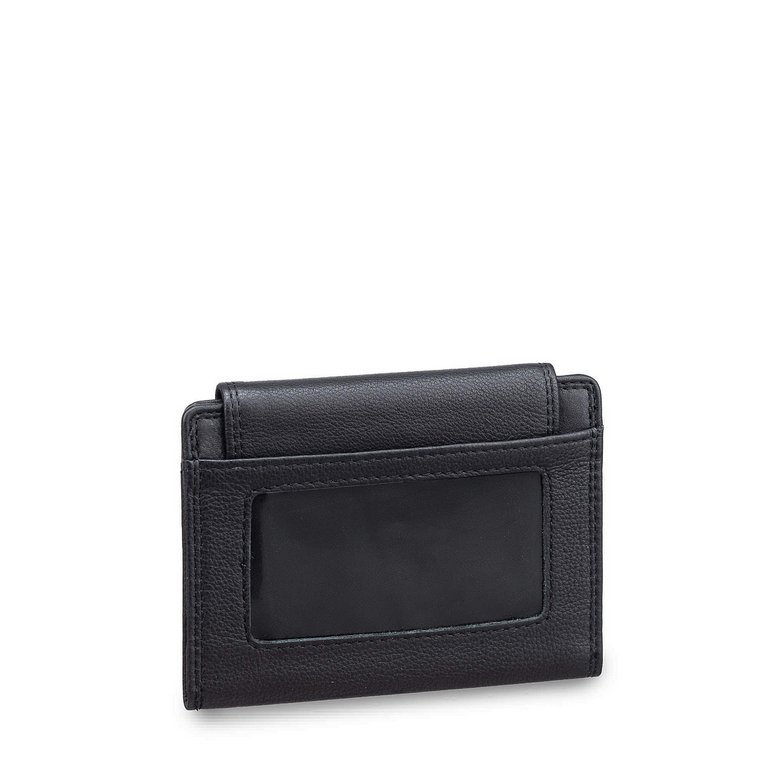 Портмоне Dr.Koffer 14*10,5 см нат. кожа, черный