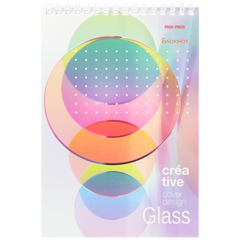 Блокнот А5  40л., 148*210 мм, на гребне "КРЕАТИВНЫЕ ИДЕИ" блок-офсет