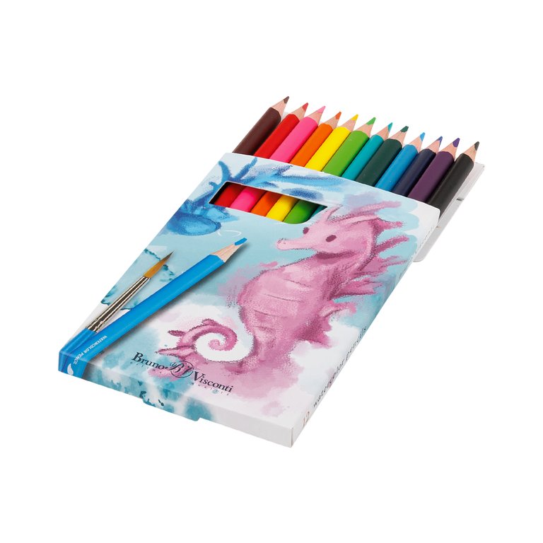 Набор карандашей акварельных 12 цв. BrunoVisconti "DreamWorld"
