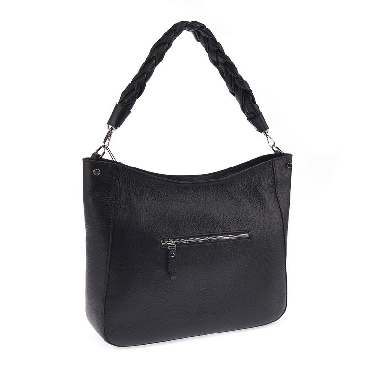 Сумка женская Dr.Koffer 35х26х10см см, нат.кожа черная