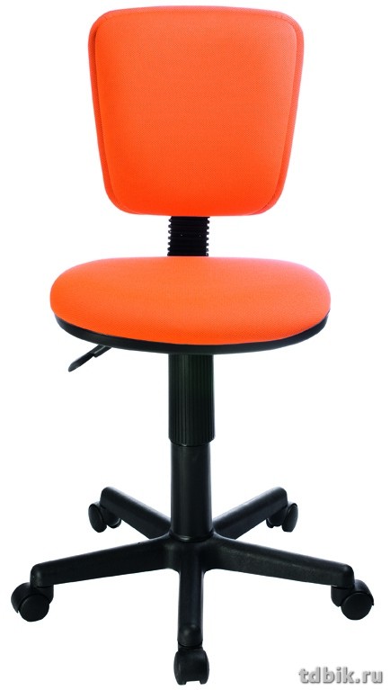 Кресло оператора Бюрократ Ch-204NX/26-291 (ткань, без подлокотников, цв. оранжевый)