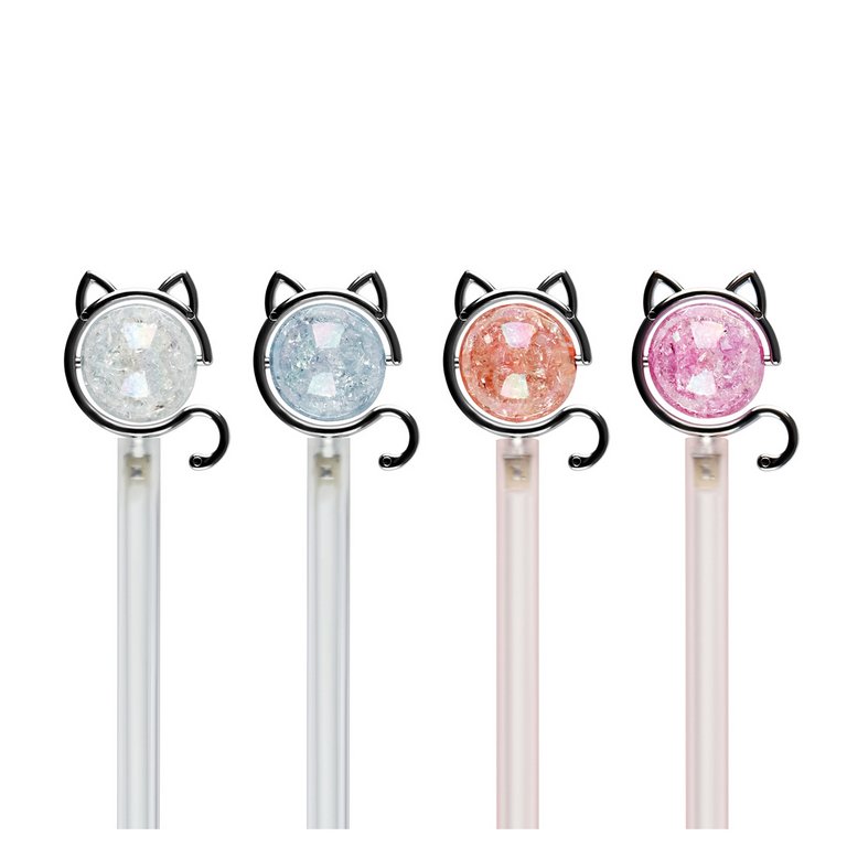 Ручка шариковая сувенирная MESHU "Cat" 0,7мм синяя (линия 0,7мм), ассорти