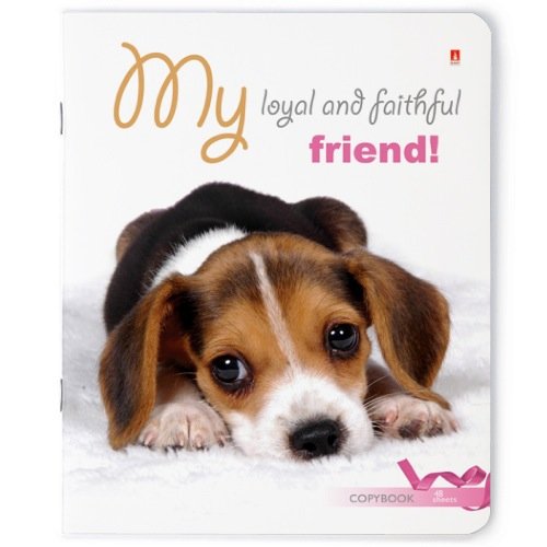 Тетрадь 48 лист кл. А5 на скрепке "ЩЕНОЧКИ" 5 видов