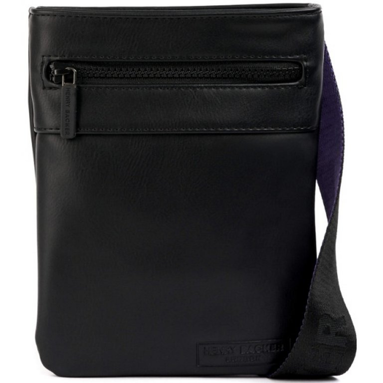 Сумка мужская Henry Backer полиэстер, на плечевом ремне, черная
