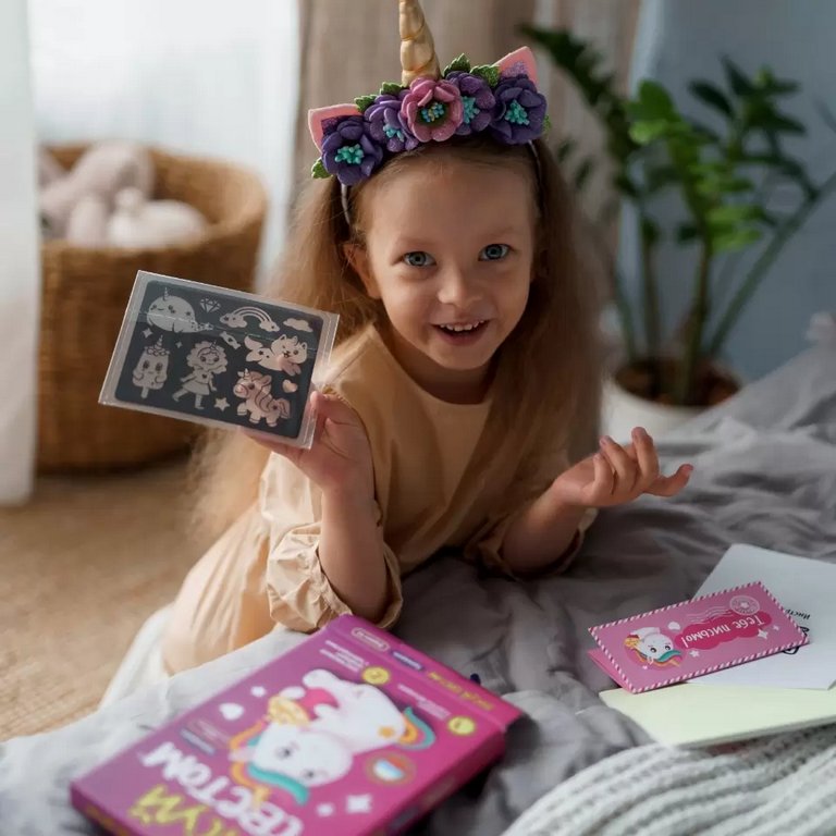 Рисуй светом А5 Световая картина "Единороги"