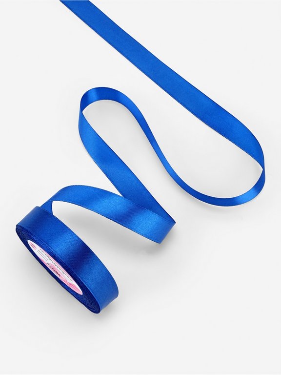 Лента атласная 2,0см*23м, цв. синий  ART UZOR