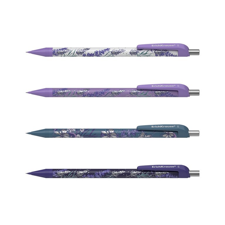 Карандаш механический 0.5 мм с рисунком ErichKrause "Lavender" ассорти корпус