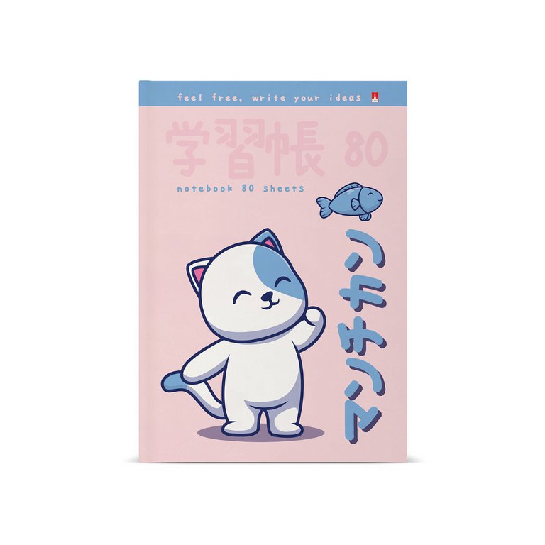 Бизнес-блокнот А5  80л, 135*205 мм,. Альт "KAWAII ANIMALS"