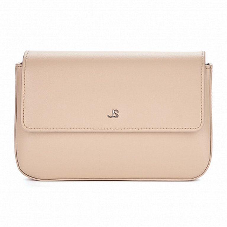 Сумка женская Jane's Story бежевая, нат. кожа