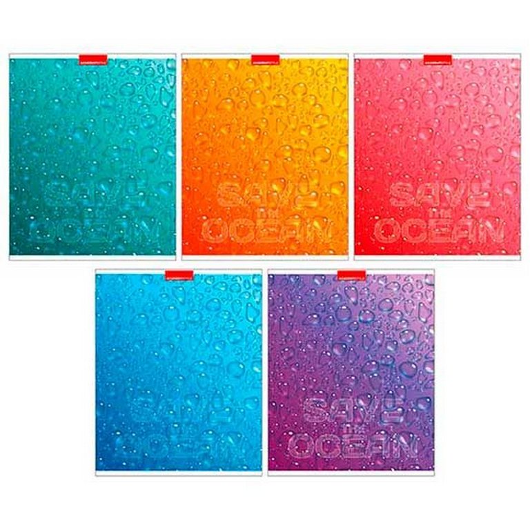 Тетрадь 48 лист кл. А5 на скрепке "Капли"