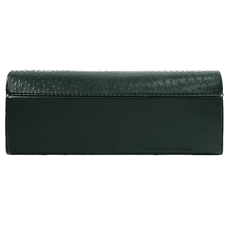 Футляр для очков Макей 16,5*6 см "Bubbles" нат. кожа, цвет зеленый