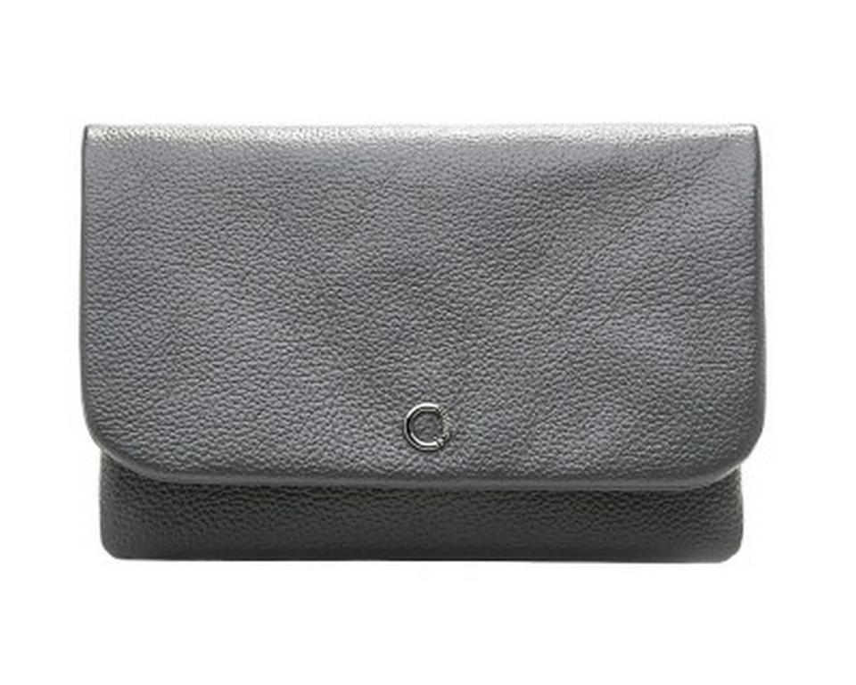 Сумка женская-клатч  D.Morelli , нат. кожа "Тефия" серая