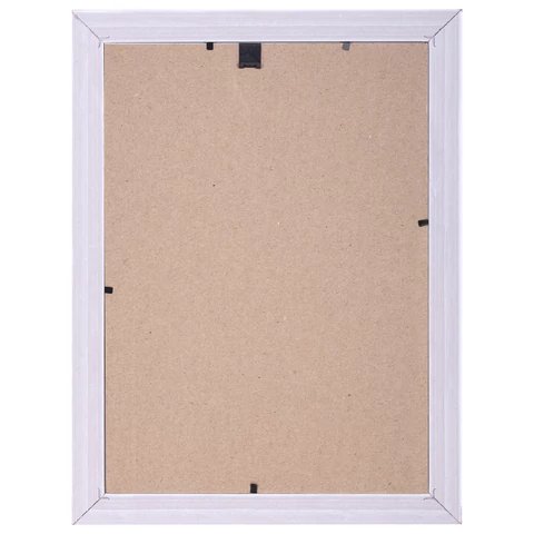 Рамка для фотографий 21*30 см пластик цв. белая с двойной позолотой (багет 30мм) BRAUBERG "HIT4"