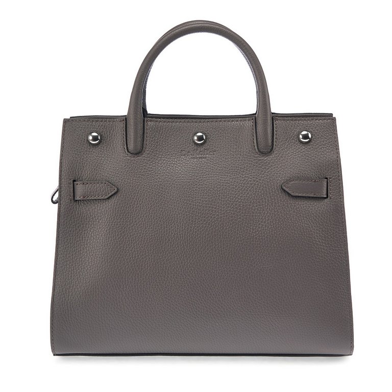 Сумка женская Dr.Koffer 32х26х11см см, нат.кожа серый