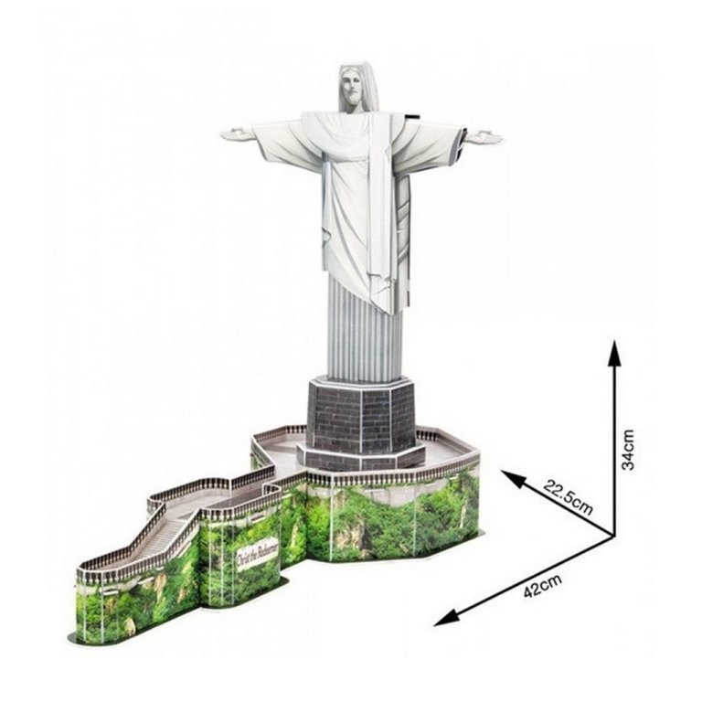 Пазл 3D  22 дет. "Статуя Христа-Искупителя" Cubic-Fun