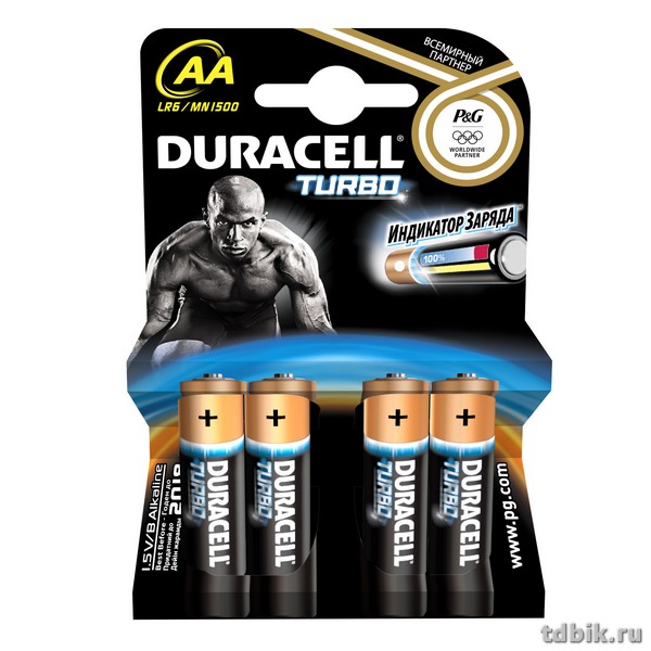 Батарейка щелочная LR-06 АА Duracell Ultra Power/TurboMax