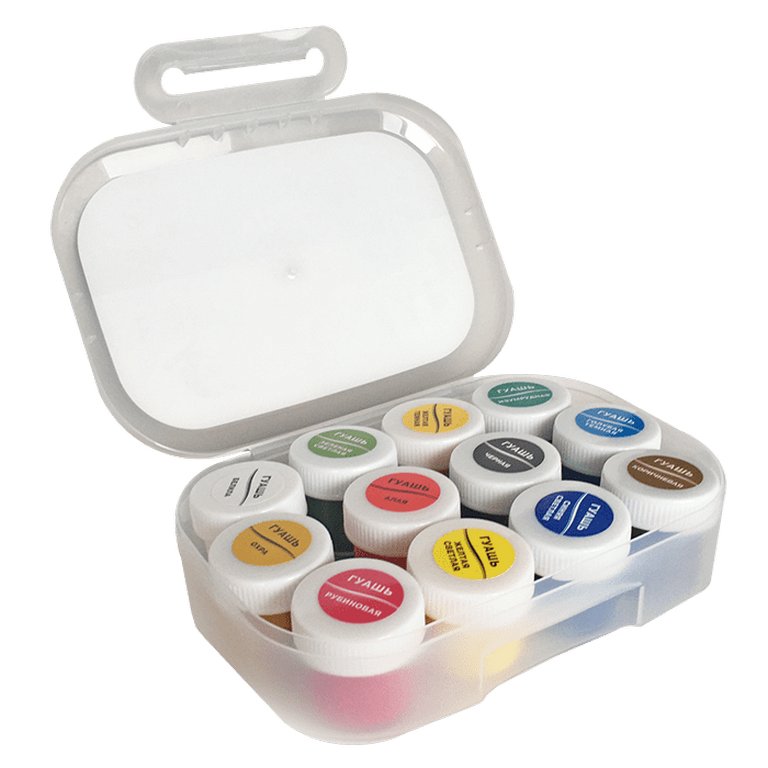 Гуашь 12 цв. по 20 мл ЛУЧ "Классика" блок-тара в пенале