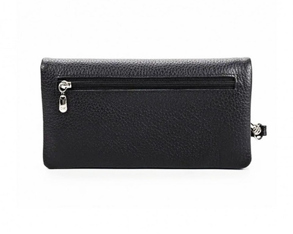 Портмоне D.Morelli женское "Павия-2" большое  нат. кожа, черное