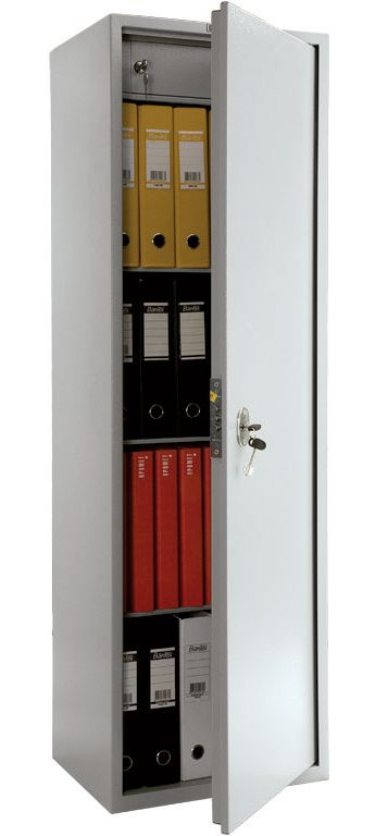 Шкаф бухгалтерский метал. 1 секция (1490*460*340мм) замок, трейзер (цельносварной)