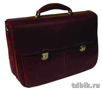 Портфель Dr.Koffer 30*41*13см, нат. кожа, коричневый