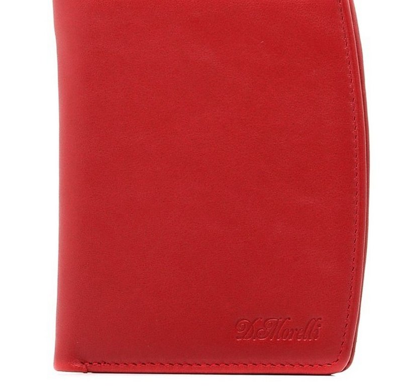 Портмоне D.Morelli женское "Red-2" среднее, нат.кожа