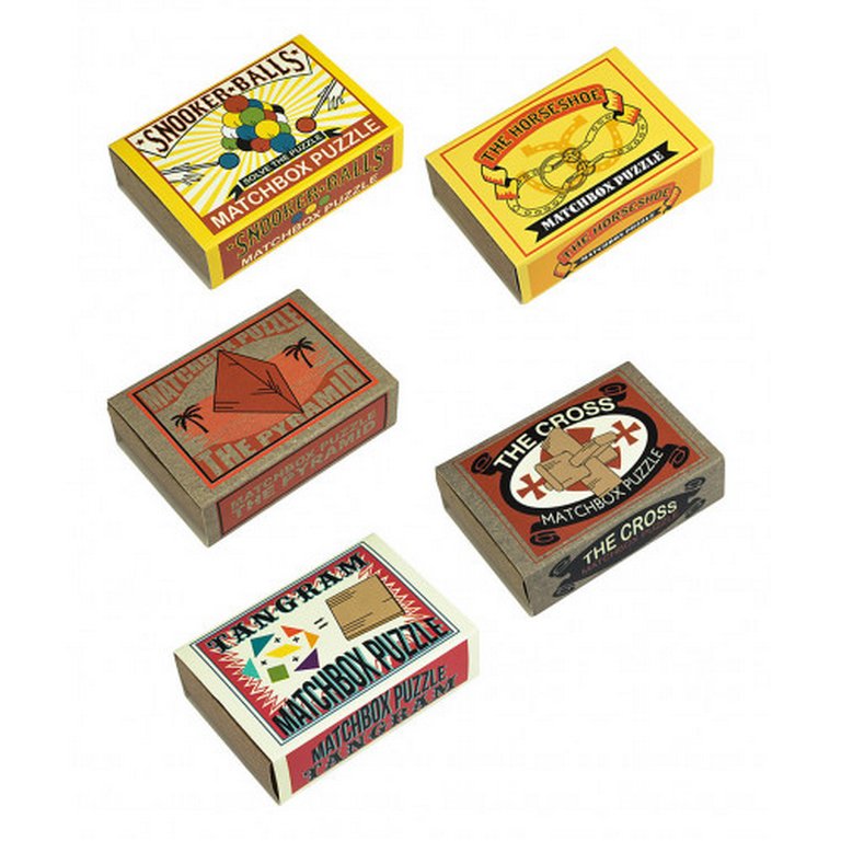 Головоломка из дерева "Спичечный коробок с головоломкой для детей", ассорти  (8+)