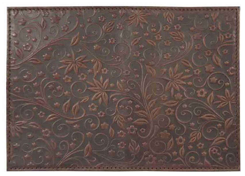 Обложка для автодокументов, нат. кожа "Флаверс" коричневый