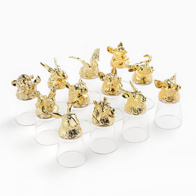 Набор подарочный рюмки-перевертыши 12 шт "Лучшему мужчине"