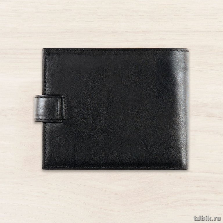 Портмоне D.Morelli мужское "Texas" с хляст., нат.кожа, цвет черный