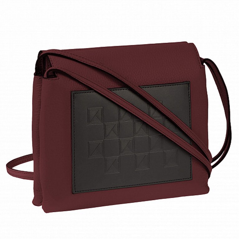 Сумка женская Dr.Koffer 23х19х5см см, нат.кожа, бордо