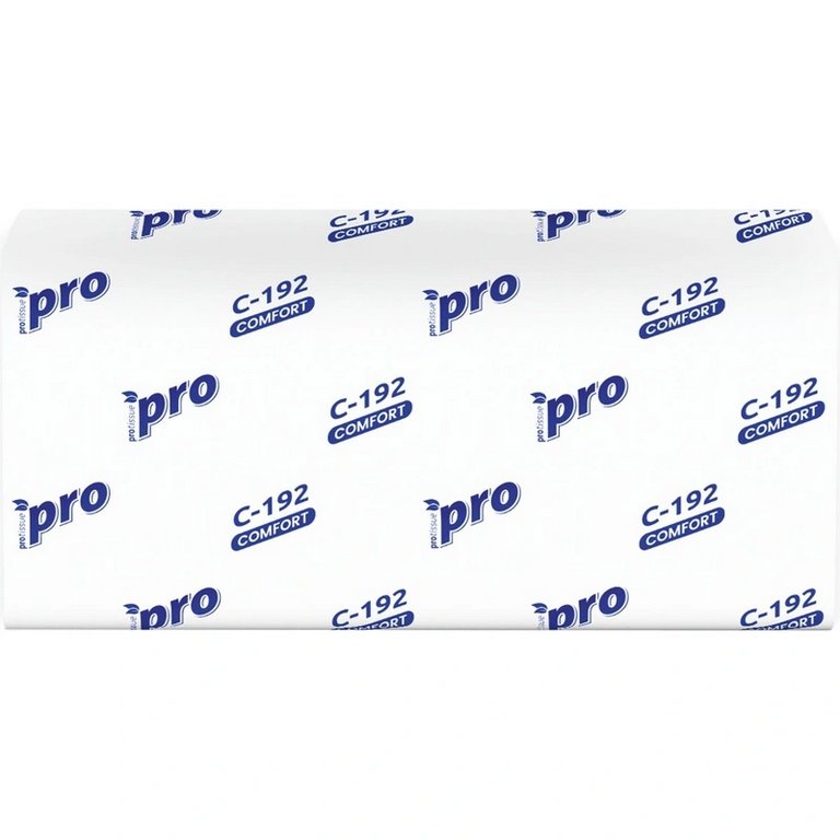 Полотенце бумажное для диспенсера в пачке Protissue (H3)ZZ , 1-слой., 250лист (210*220см) тисн.