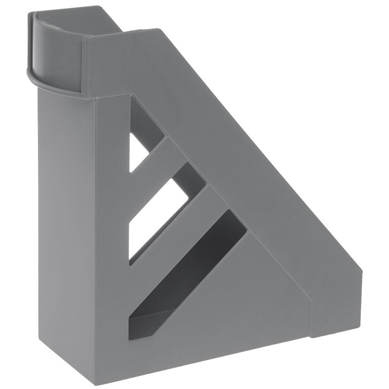 Лоток вертикальный 100 мм Стамм Ультра с карманом, серый