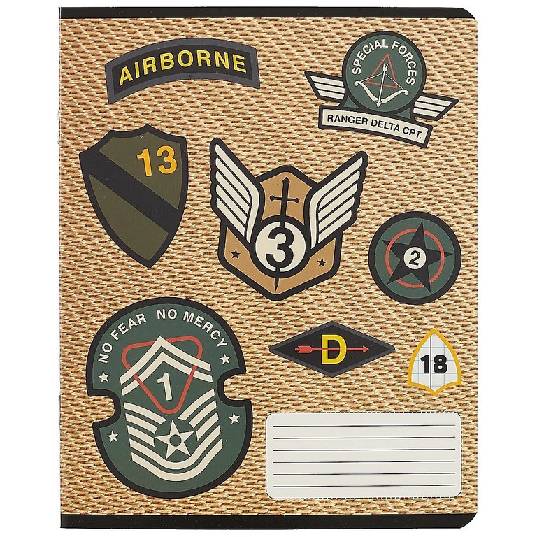 Тетрадь 18 лист кл. А5 "Шевроны"