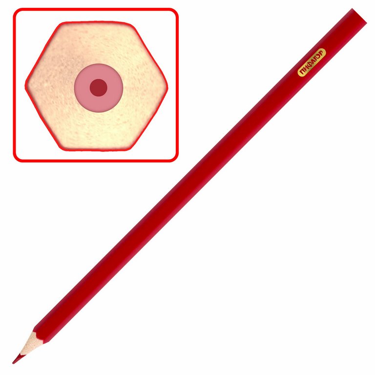 Набор карандашей  24 цв.  пласт. корпус ПИФАГОР "Классик"