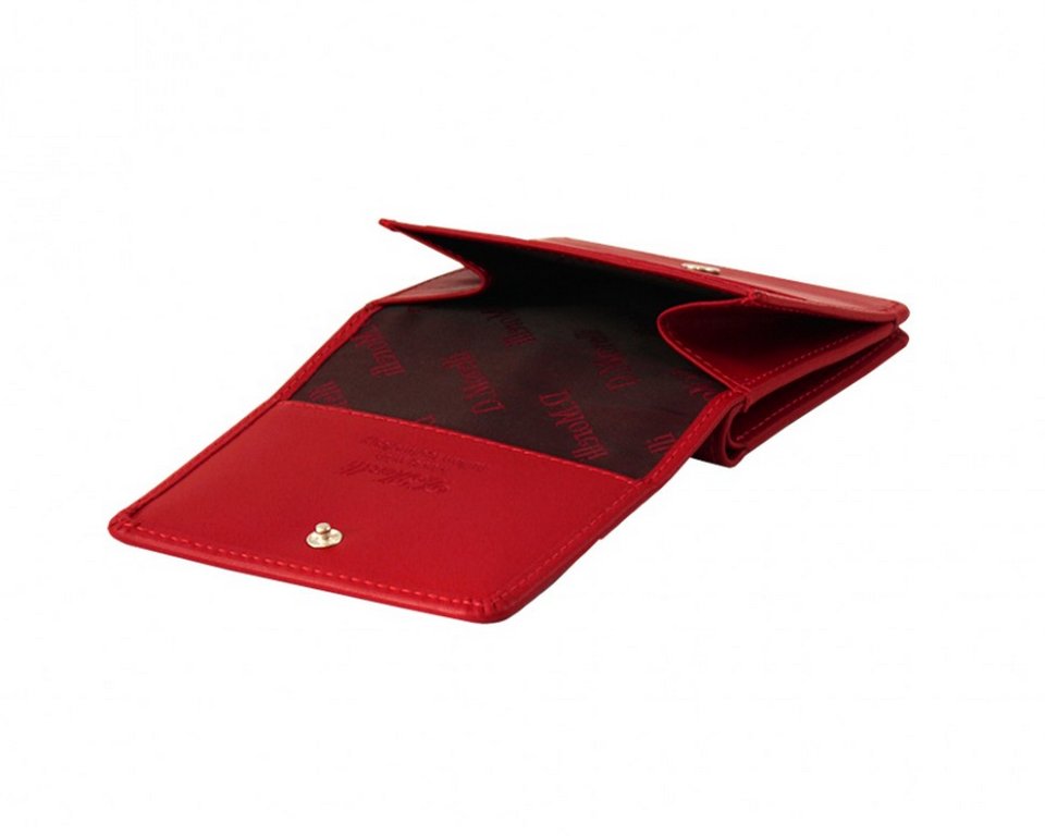 Портмоне D.Morelli женское "Энжи" мини, нат.кожа, красное