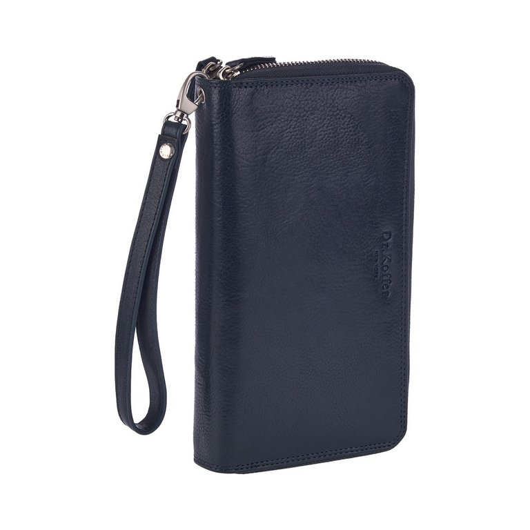 Портмоне Dr.Koffer нат. кожа, синий