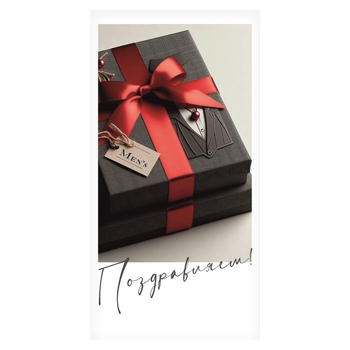 Конверт (для денег) "Поздравляем!" мужской
