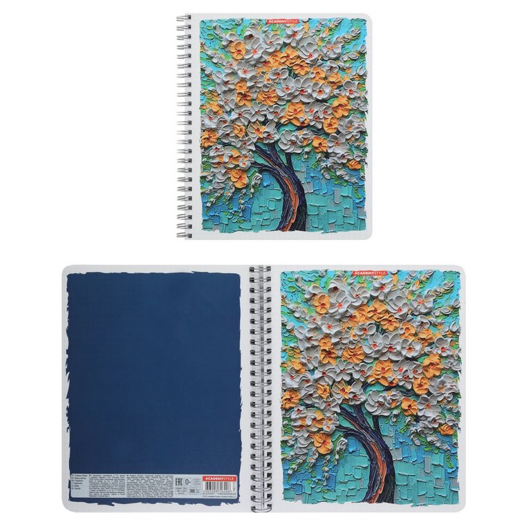 Тетрадь 96 лист кл. А5 на спирали "Цветение"