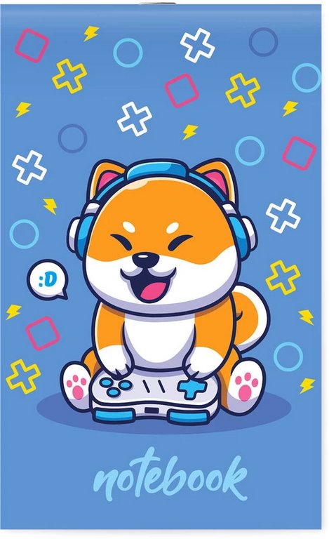 Блокнот А6  30л., 105*148 мм, на скрепке Lamark "Little Gamers"