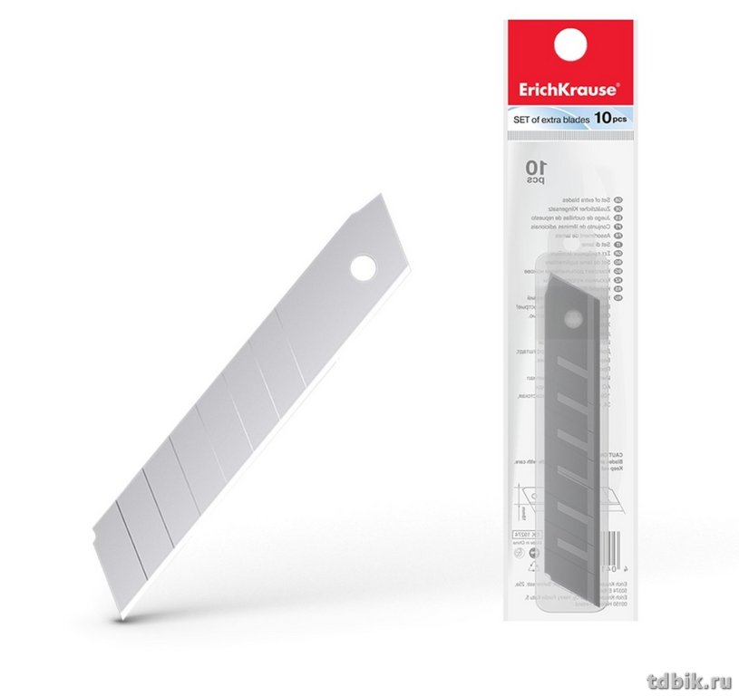 Лезвия запас. для ножей (б) 1,8 см 10 шт/уп Erich Krause
