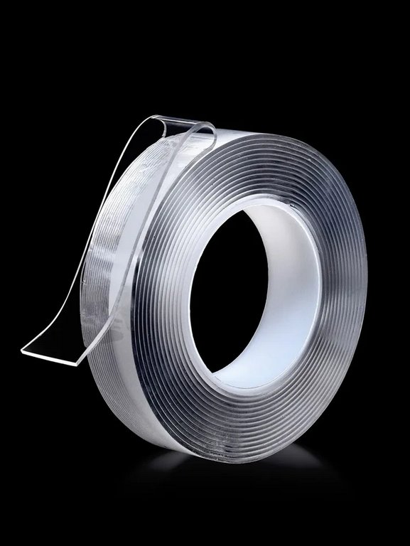 Нано-скотч многоразовый, двусторонний 30 мм *3 м толщина 1мм deVENTE NANO TAPE