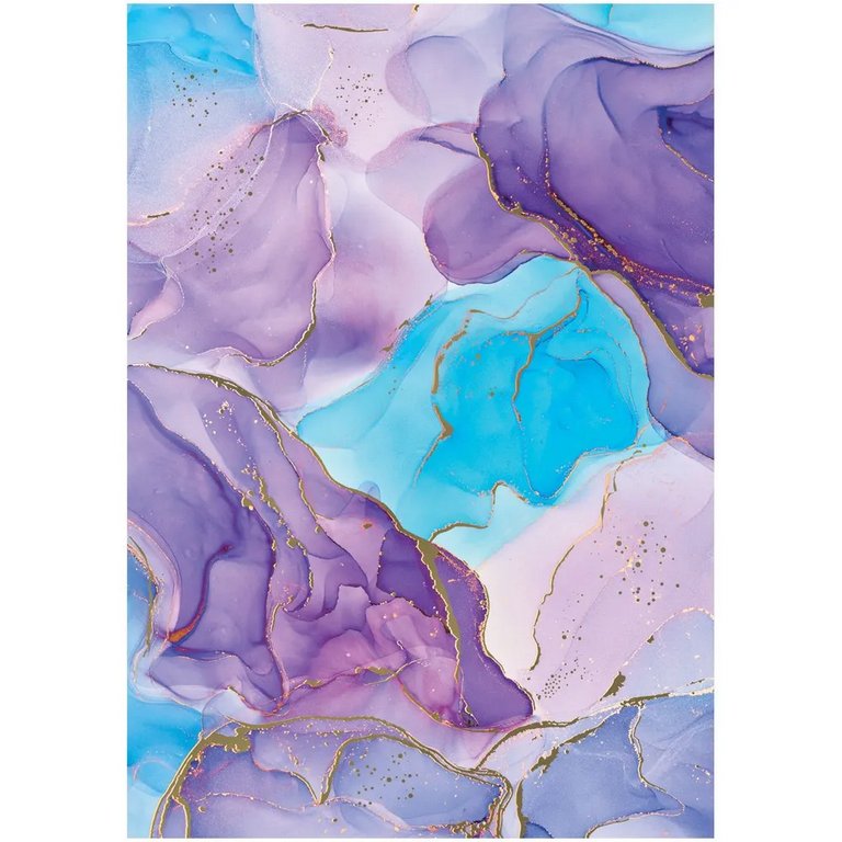 Бумага упаковочная 70*100см  в рулоне (ассорти) "Мраморный стиль"